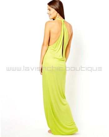 Keyhole Back Maxi Beach Dress